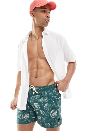 JACK & JONES Swim short in shell print