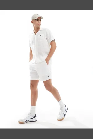 Ralph Lauren Prepsters icon logo linen shorts in CO-ORD