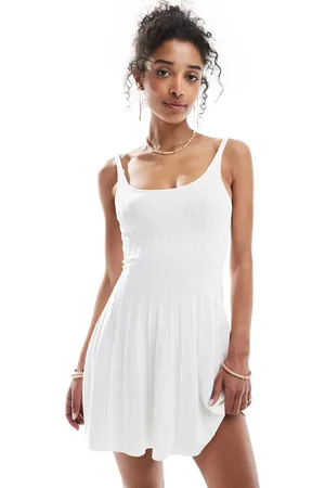 Bershka Pointelle knit mini dress in