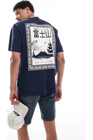 Only & Sons Oversized fit t-shirt with Japanese back print in