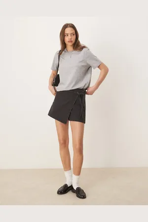 ASOS Denim wrap skort in