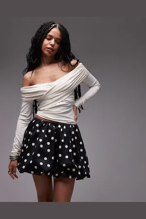 & OTHER STORIES Puff ball skirt in mono spot print