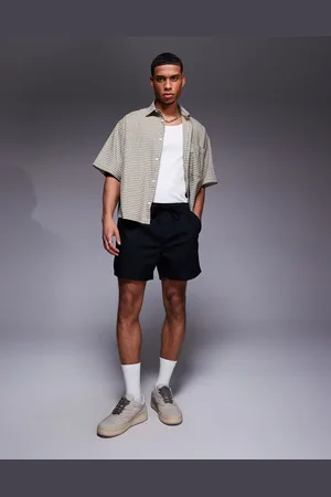 ASOS Shorter length linen blend shorts in
