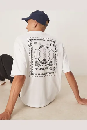 SELECTED Oversized t-shirt with japan backprint in