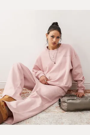 Reclaimed Cropped boxy sweatshirt in dusty mauve