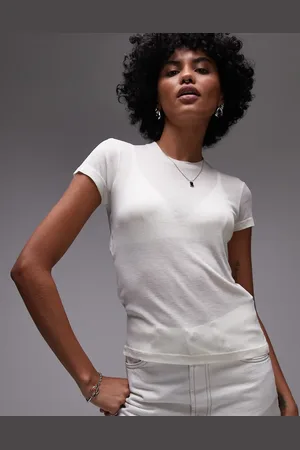 AllSaints June tee in gardenia cream