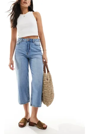 New Look Adalae cropped wide leg jean in