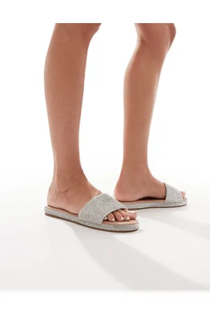 New Look Embellished flatform sandal in
