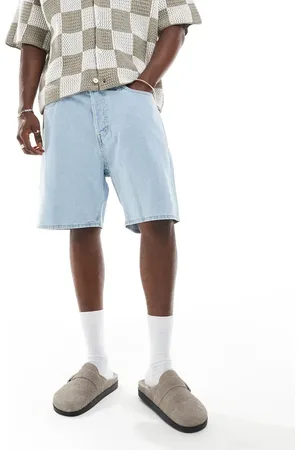 JACK & JONES Tony loose fit denim shorts in mid