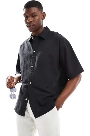 JACK & JONES Oversized linen shirt in