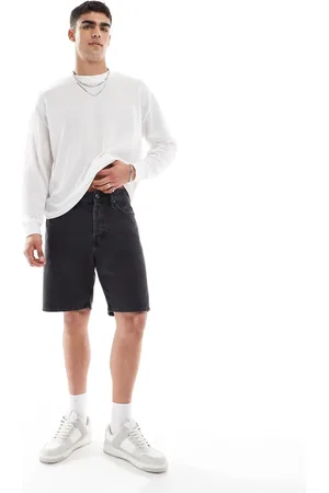JACK & JONES Tony loose fit denim shorts in washed