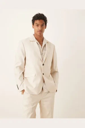 SELECTED Ascot regular fit blazer in cream