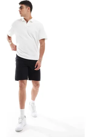 Only & Sons Edge straight fit denim shorts in washed