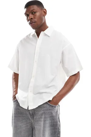JACK & JONES Oversized linen shirt in