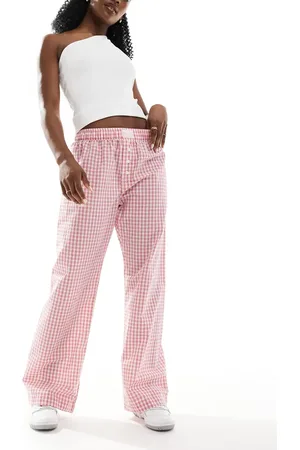Cotton On Cotton On gingham boyfriend boxer trousers in