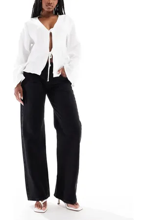 Pull&Bear Low rise straight leg jean in