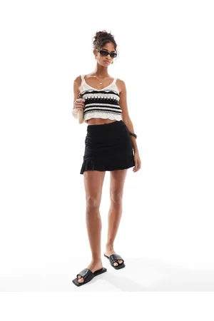 Stradivarius Ruched mini skirt in