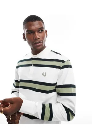 Fred Perry Jersey stripe rugby shirt in