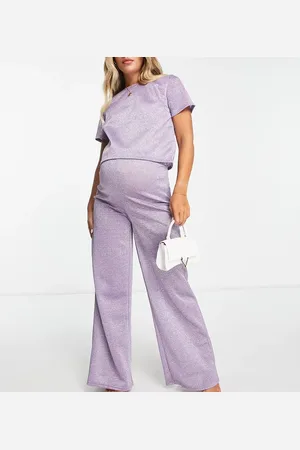 Jaded Rose Wide leg trousers on lilac sparkle co-ord
