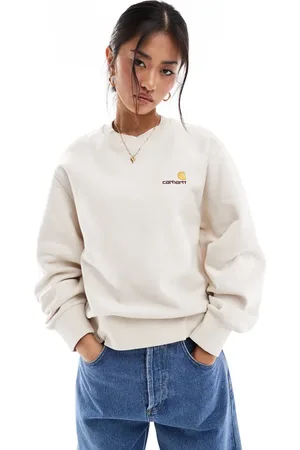 Carhartt American script sweatshirt in cream