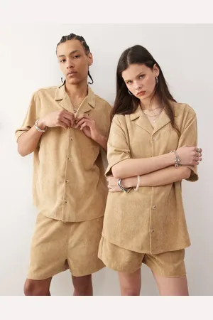 Reclaimed Unisex cord shirt in