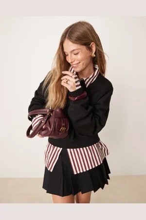 ASOS V neck boxy sweat in