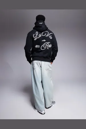 Sixth June French motif back print hoodie in