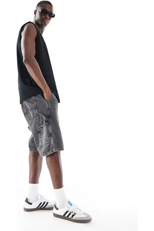 JACK & JONES Baggy fit denim carpenter short in wash