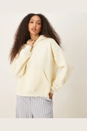Gina Tricot Mix and match relaxed hoodie in buttermilk sorbet