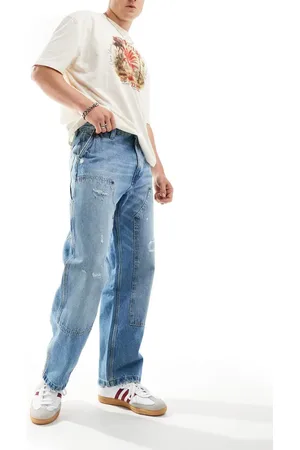 Pull&Bear Carpenter double knee jeans in