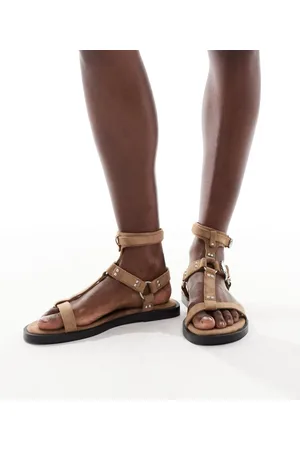 Bershka Gladiator sandals in sand