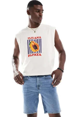 Only & Sons Regular fit denim shorts in light