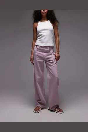 ARKET High waist relaxed leg jeans in lilac