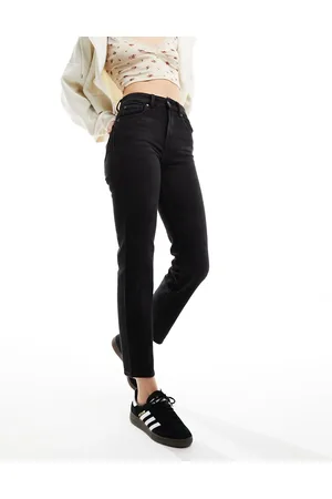 ONLY Emily high waist straight leg ankle jean in wash