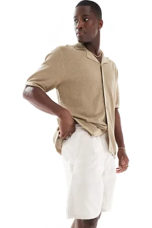 JACK & JONES Drawstring chino short in light beige