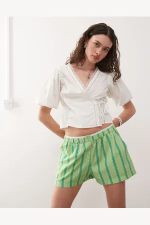 COLLUSION Woven boxer short - MGREEN