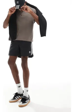 adidas 3 stripe sprinter shorts in