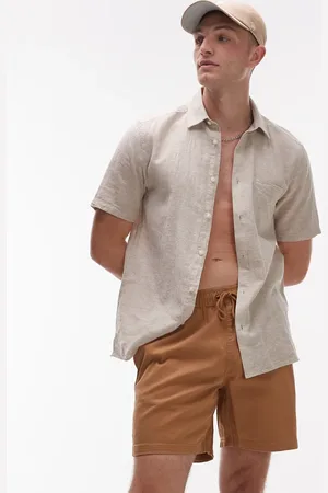 RVCA Escape elastic waist short in camel