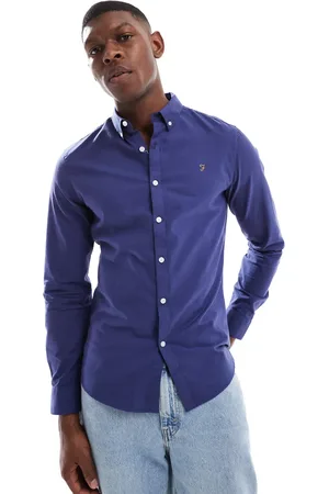 Farah Brewer long sleeve shirt in mid