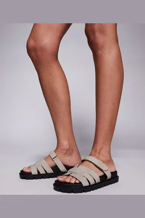 Simmi London Simmi London Adelle mule sandals with strap in taupe