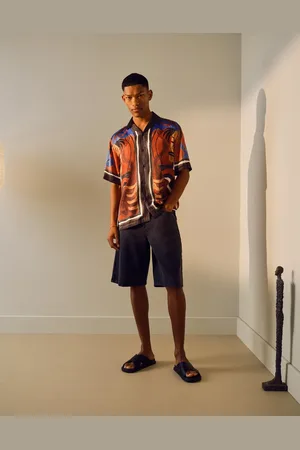 Topman Washed twill shorts in