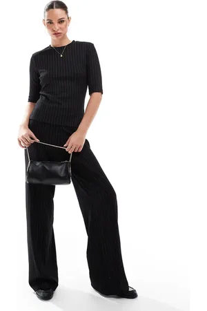 French Connection Regina wide leg trousers co-ord in pinstripe