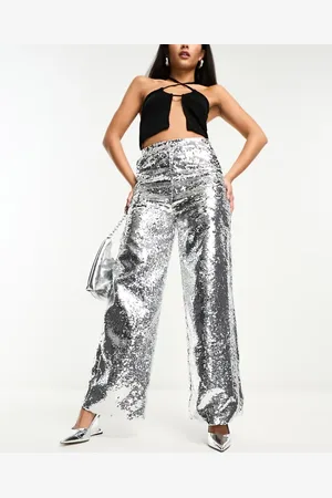 Extro & Vert Flared sequin trousers in