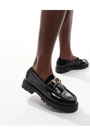 New Look Chunky loafer with tassle trim in