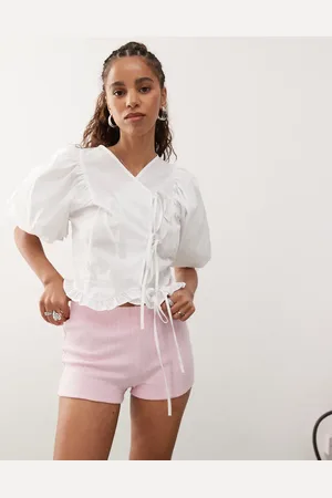 Reclaimed Jersey micro short co-ord in light