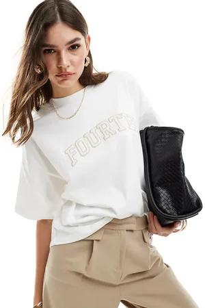 4th & Reckless Crochet logo oversized t-shirt in