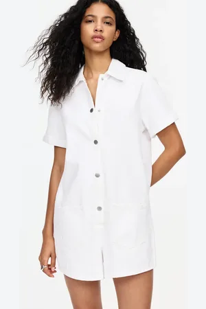 Pull&Bear Denim short dungarees in