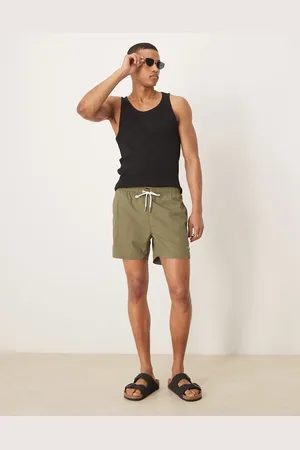 GANT Shield logo swim shorts in khaki