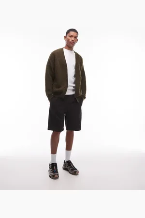 Topman Washed cotton chino shorts in