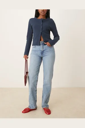 Gina Tricot Mid straight jeans in lightwash